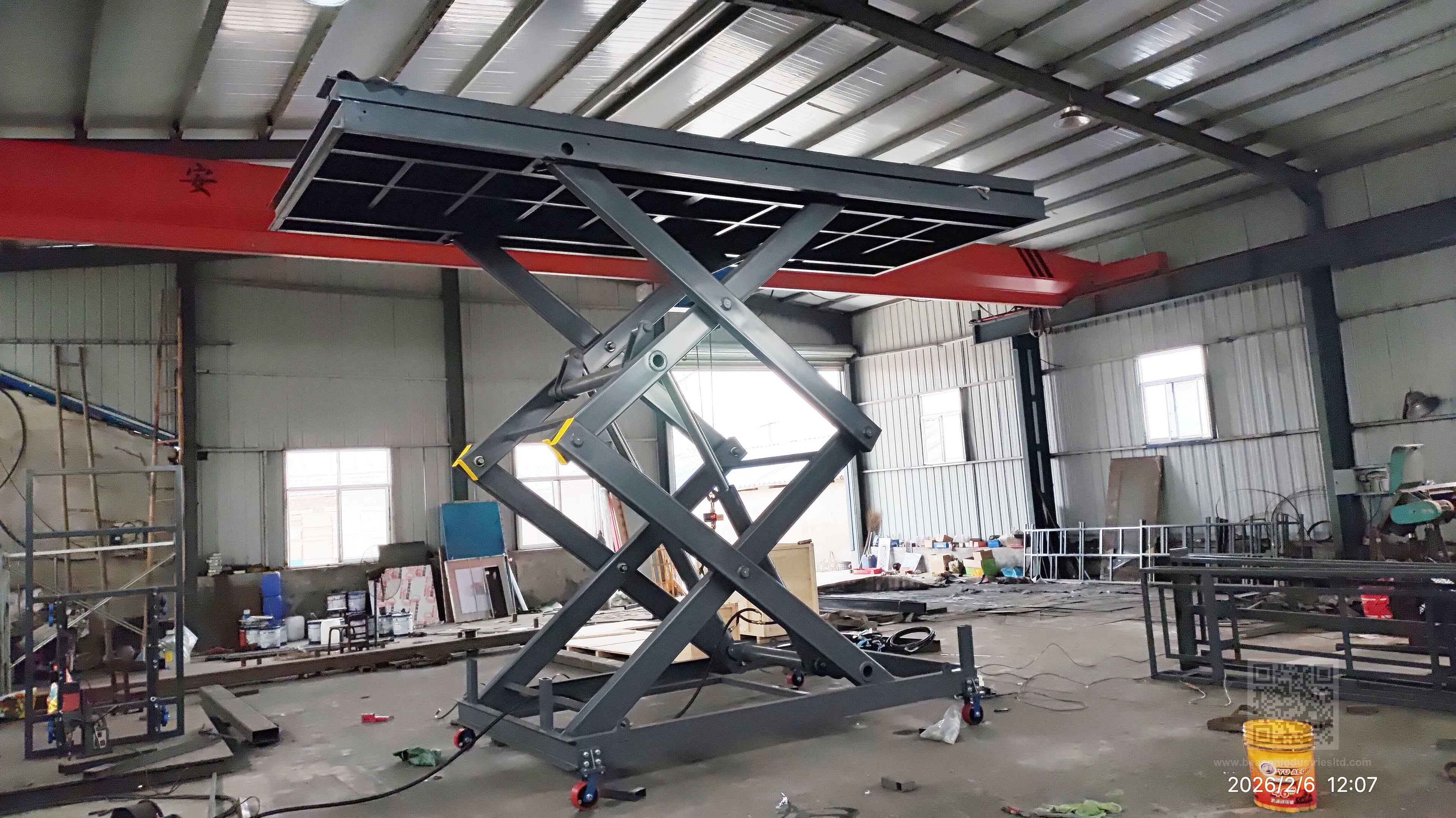 Double scissor structure scissor lift — 3-ton capacity, 5.5×2.6m platform