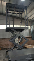 Scissor lift double deck parking system 1200kg — 2.1×2.8m platform, 3m lift height
