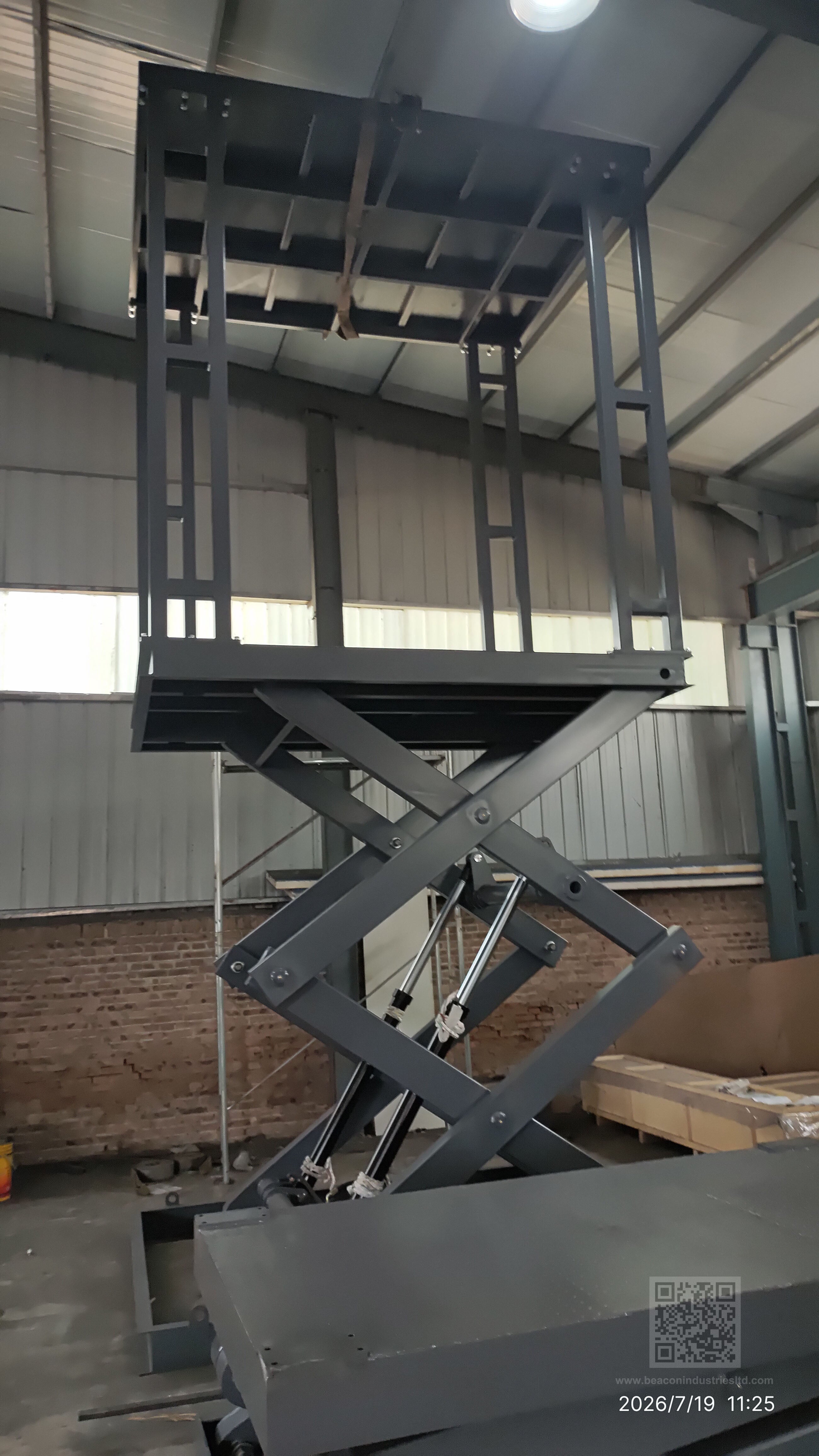 Scissor lift double deck parking system 1200kg — 2.1×2.8m platform, 3m lift height