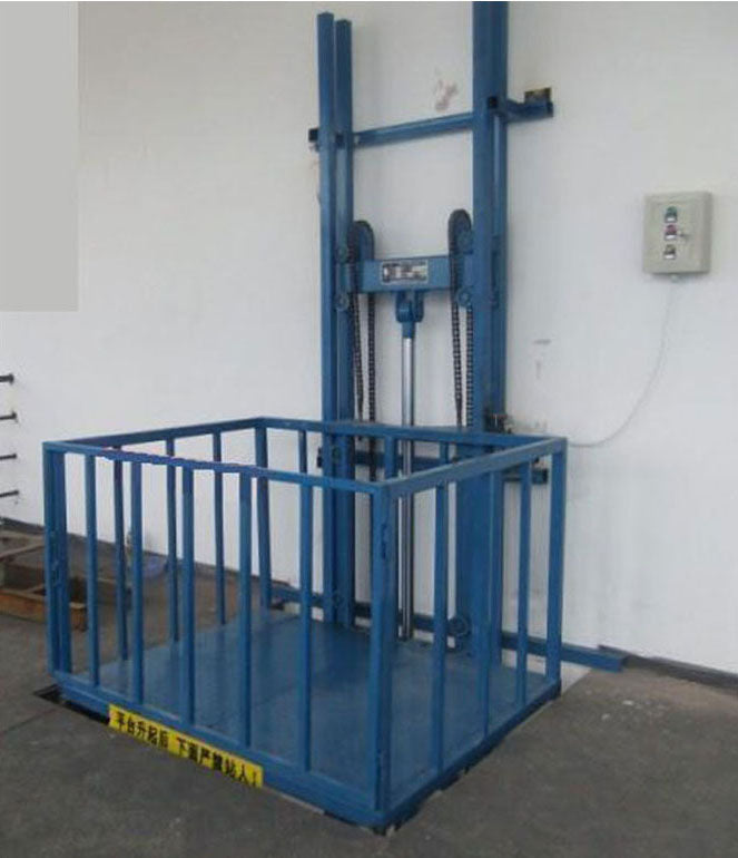 Guide Rail Cargo Lift — 500 kg, 1.2 × 1m Platform, 6m Lift Height