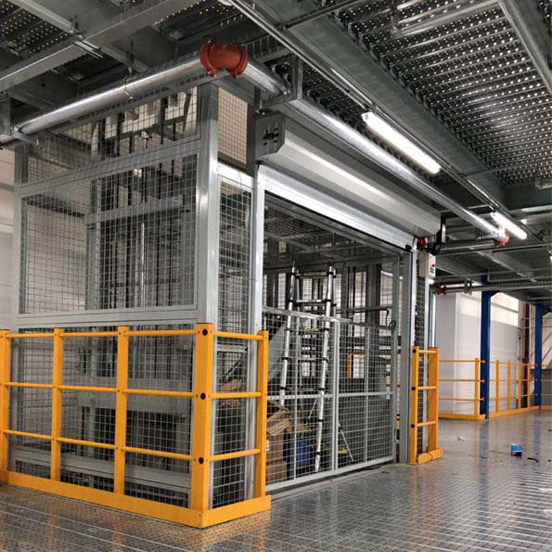 Guide Rail Cargo Lift — 3 Ton, Double Column Double Cylinder, 6m Lift Height